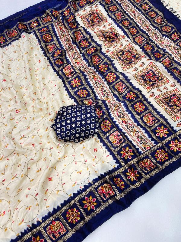 Vastrangan sas bahu bandhani saree buy wholesale clothes online